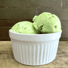 Matcha flavored high protein ice cream dessert